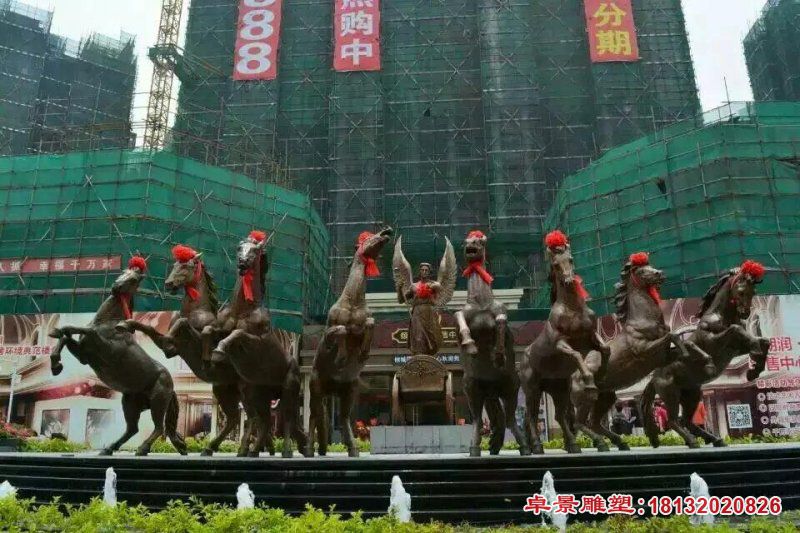 阿波羅戰車銅雕